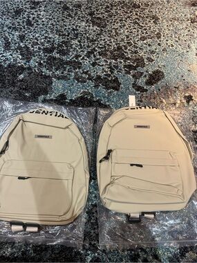 Essentials Cream Backpack — Minimal Everyday Pack